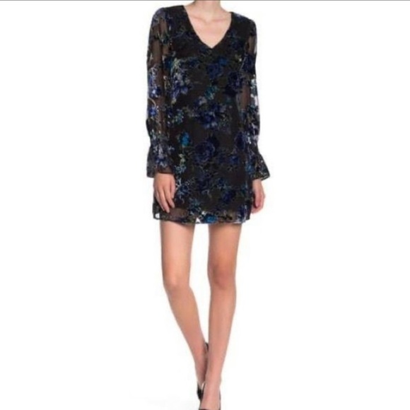 Laundry by Shelli Segal Velvet Burnout Dress NWT - Picture 4 of 13